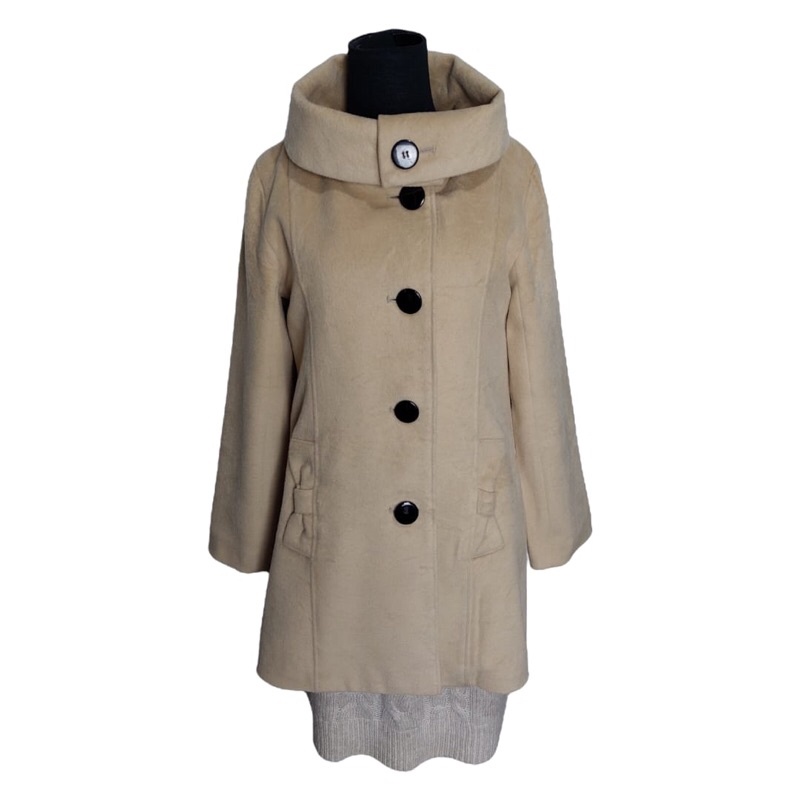 Preloved Wool Coat ROTE ROSE 281027