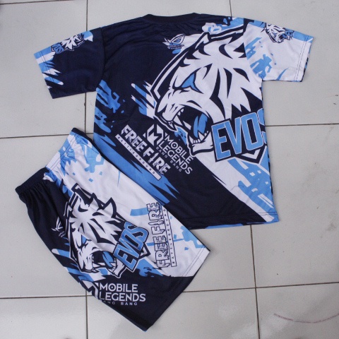 baju free fire EVOS full printing size 10-20