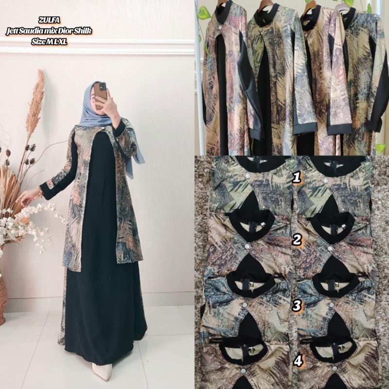 abaya najwa outer terbaru najwa abaya rempel zulfa abaya/abaya najwa hikmat kw outer iner