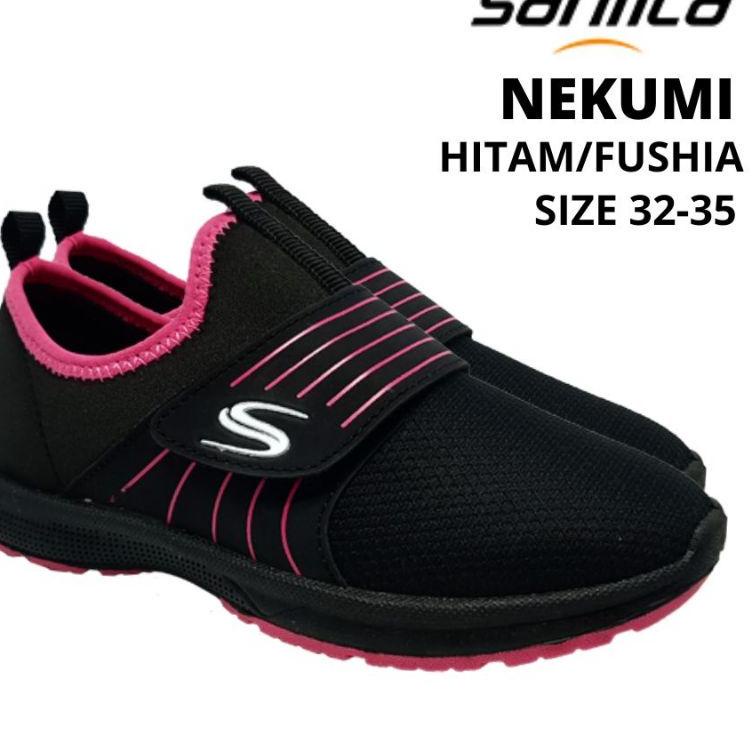 SBS.18Oc22ᵂ • SEPATU SEKOLAH SANTICA VELCRO HITAM SIZE 31-40 SEPATU ANAK PEREMPUAN SEPATU SLOP SEPAT