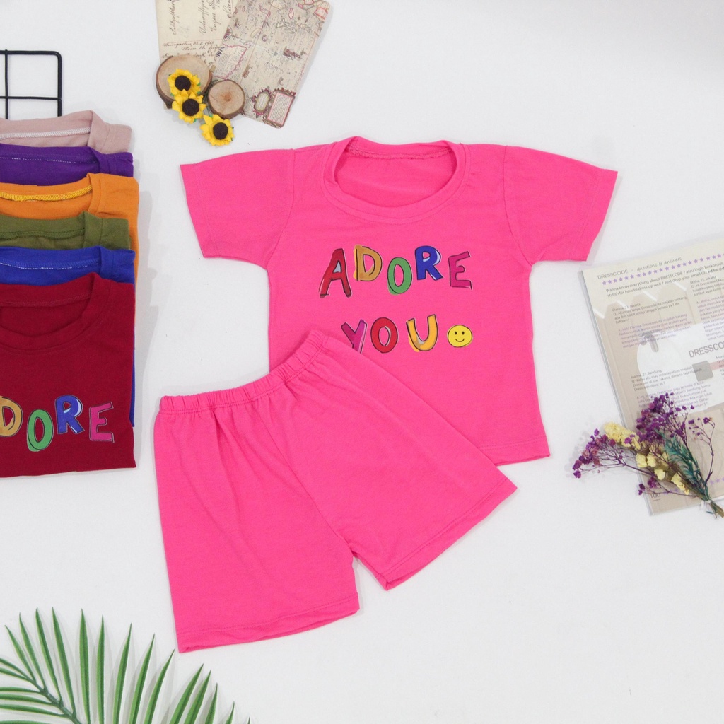 tokolobo Set anak Adore you (soft spandex) DTF print