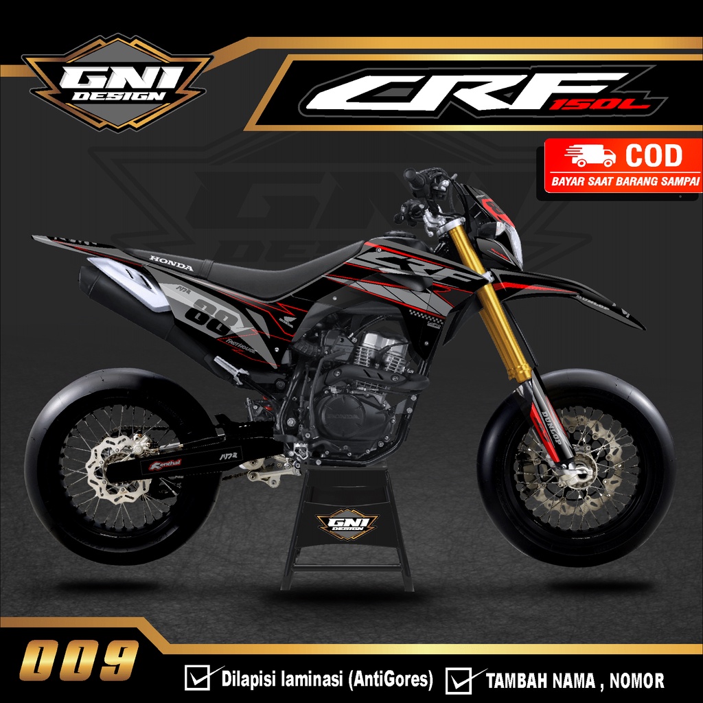 (PROMO) Decal Stiker Dekal sticker CRF 150 L - Variasi LIs Motor CRF Custom full body Cross Trail Su
