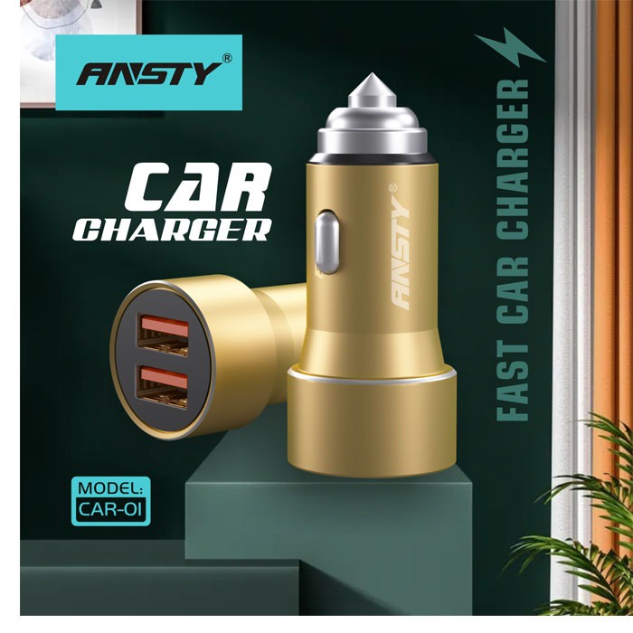 ANSTY CAR 01 SAVER CHARGER MOBIL 2 USB