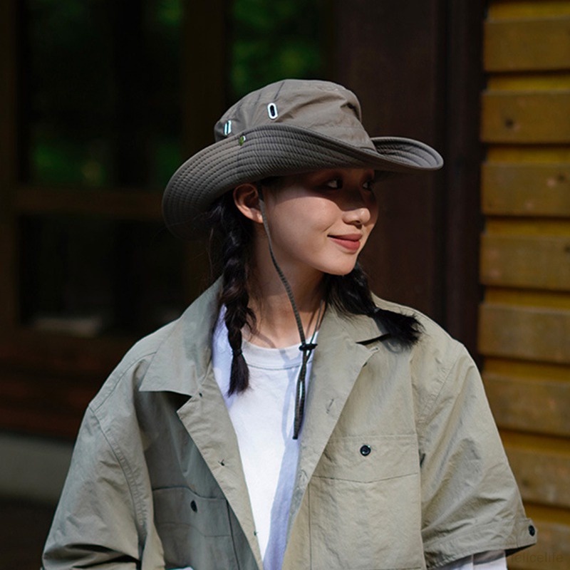 Topi Bucketfisherman Gaya Korea Breathable Adjustable Untuk Priawanita