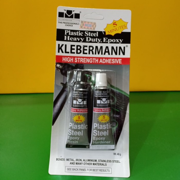 Klebermann Lem Besi 5 Menit Besi / Plastic Steel Epoxy 48 Gram