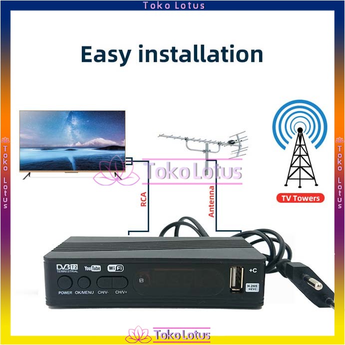 Digital Receiver Penerima Siaran  Full HD Advance Set Top Box TV / STB+Wifi / STB Saja (Bisa dapet semua channel )