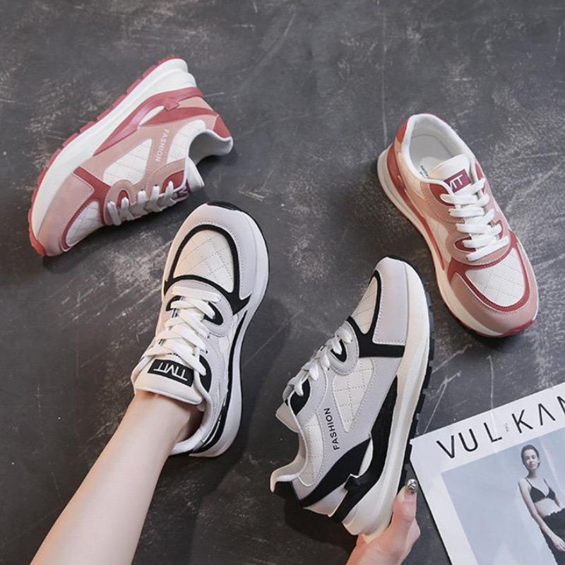 RYX - Dione Pale Sepatu Sneakers Tali Wanita Fashion Olahraga / Casual - Ori Import