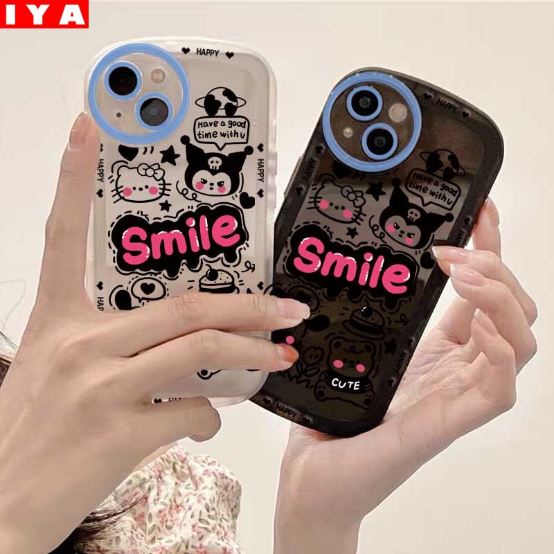 Soft Case TPU Motif Kartun Sanrio Untuk IPhone 14 14 Pro MAX 11 Pro 11 Pro MAX 12 Pro 12 Pro MAX 13 Pro MAX X XR XS MAX 6S 7 8 Plus SE 2020