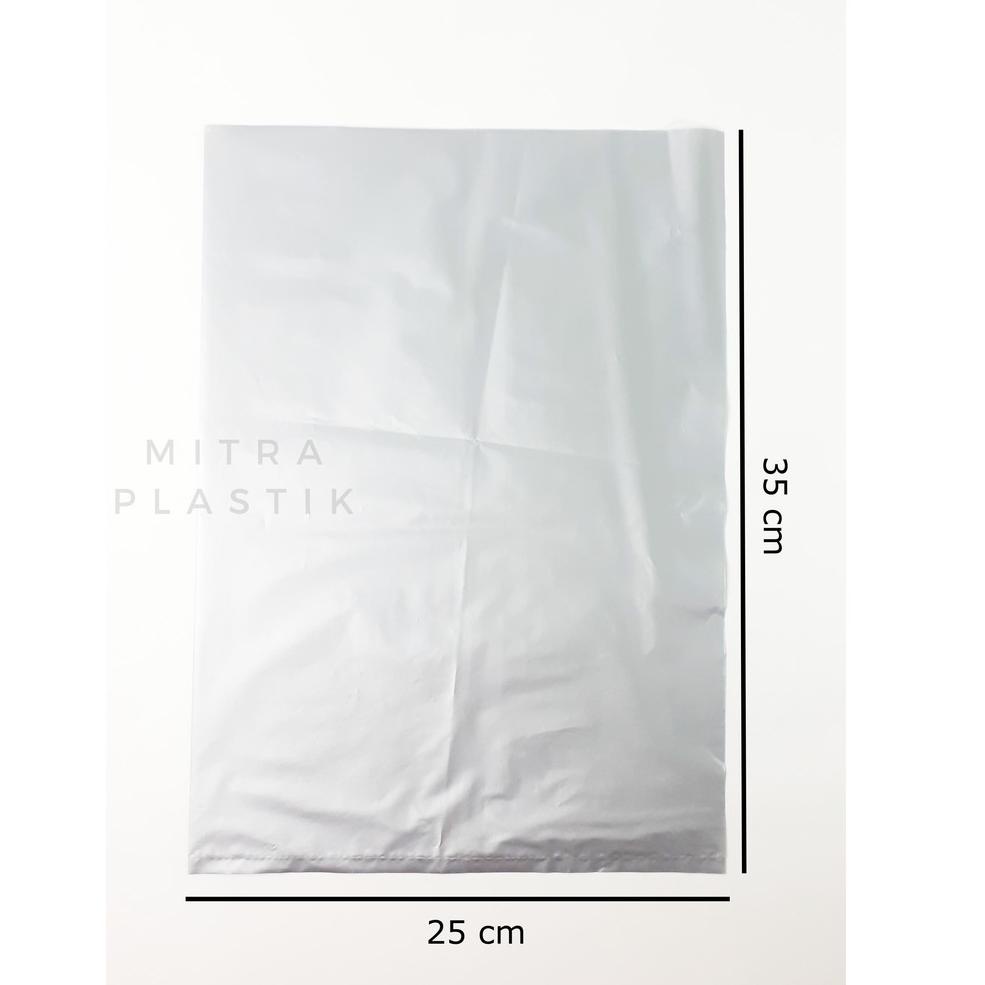 NEW ARRIVAL Plastik HD Tanpa Plong 25x35 REA Kantong Kresek Packing Online Shop Shopping Bag Tebal Silver 88 ら