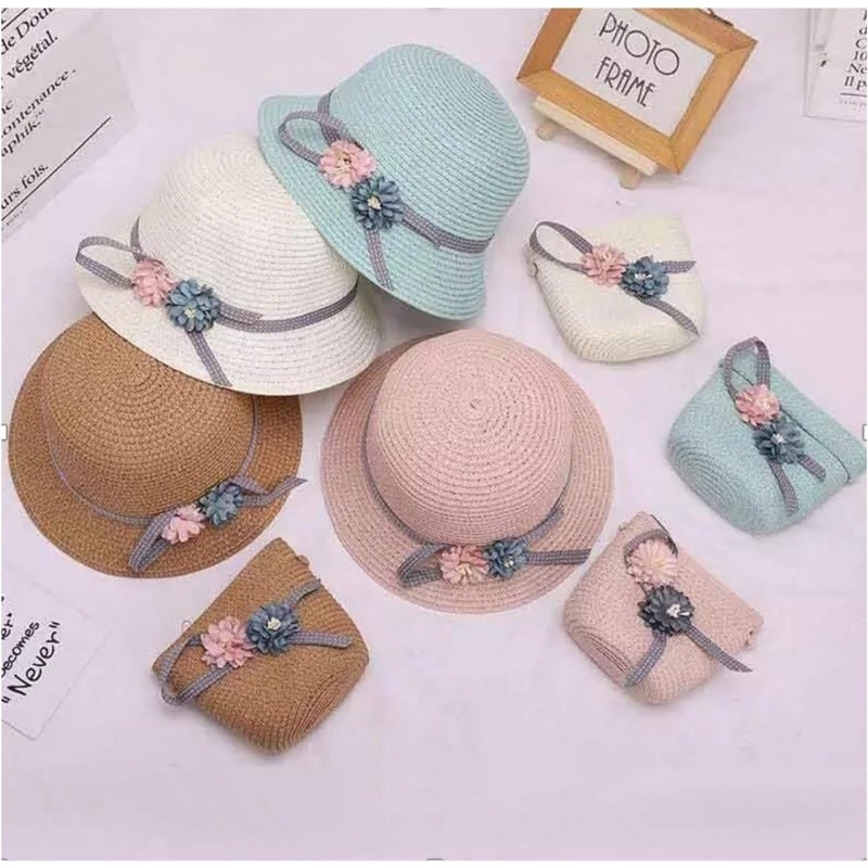 TOPI SUMMER SET - AKSESORIS ANAK PEREMPUAN