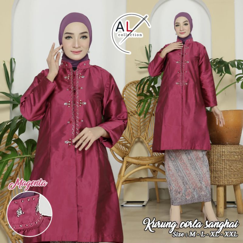 Kebaya Kurung Corla Sanghay LZ / Kebaya Tunik Taveta / Kebaya Modern / Baju Kurung Modern