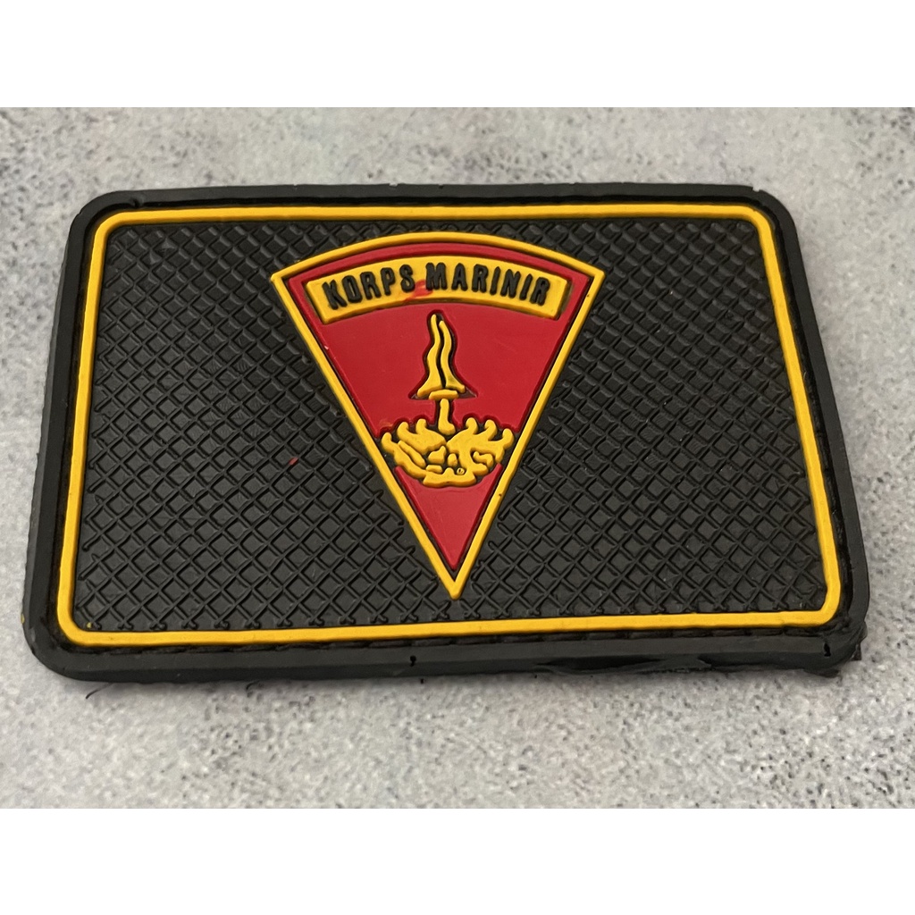 Patch Marinir (Sgtg) - Patch Velcro Marinir - Prepetan Marinir - Velcro Karet