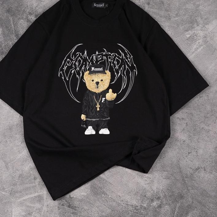 ㊤X [N00267] Baju Kaos OverSized / OverSized Tshirt Motif COMPTON Fennel SIAP KIRIM 2393 ◘