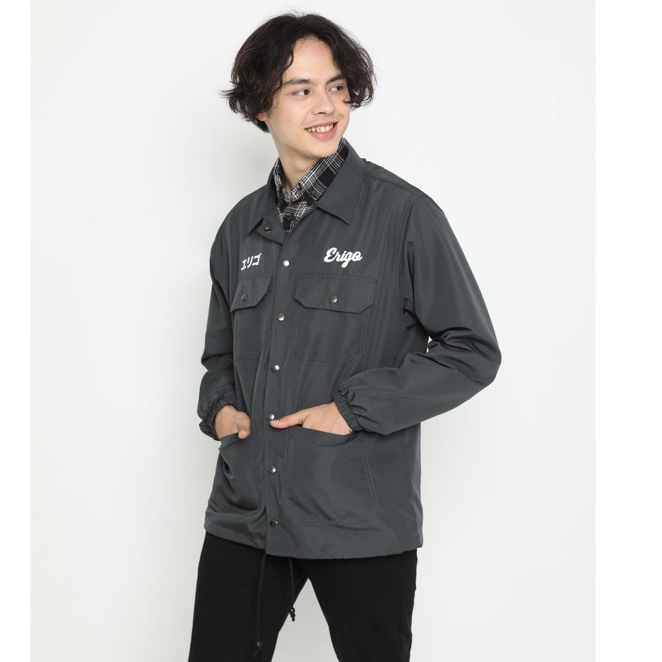 Murah Meriah Erigo Coach Jacket Fujinkai Dark Grey
