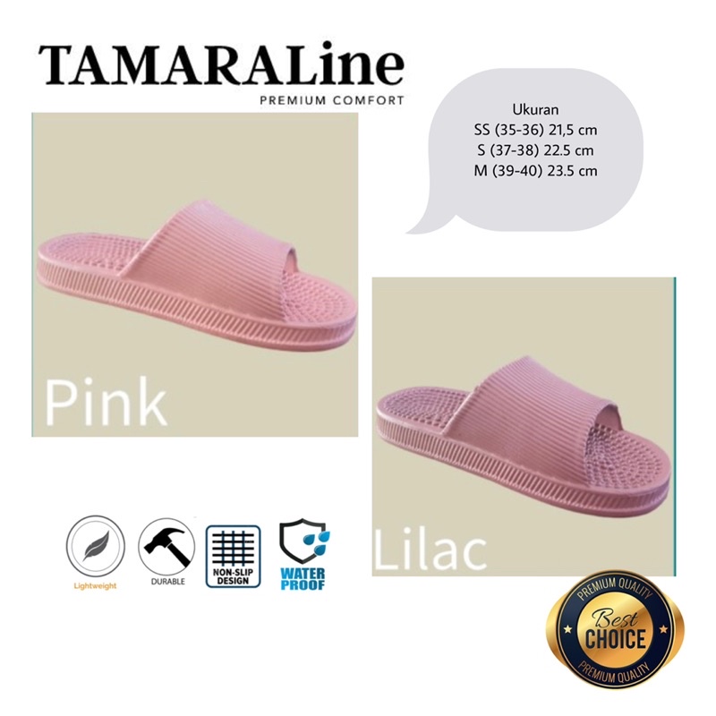 Sandal Karet Selop Wanita Unisex Rematik Premium Murah Promo TamaraLine 222 W