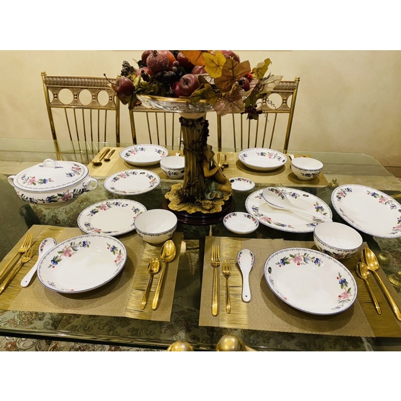 Dinner Set Aynsley England Pembroke 20 Pcs Mewah Cantik - Piring Makan Set