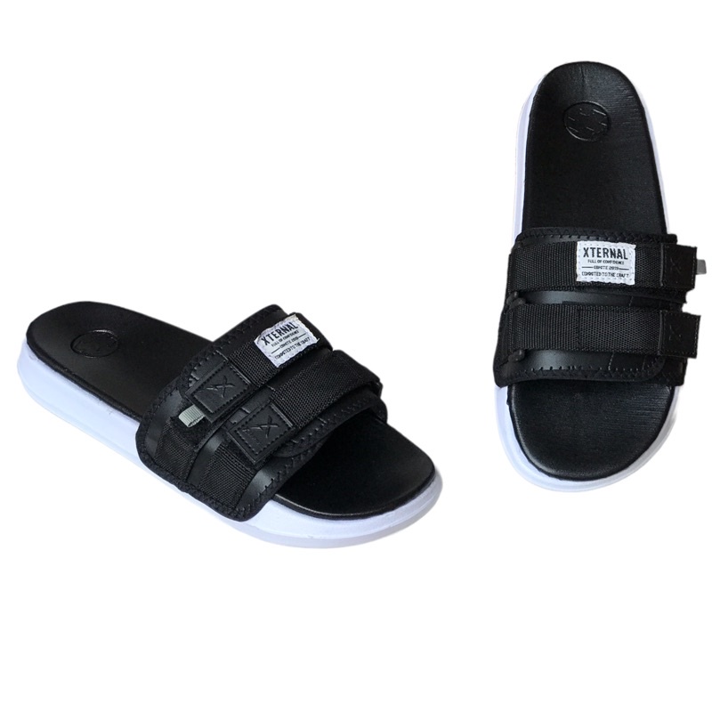 Sandal Xternal Step Sure Hiraeth Black White