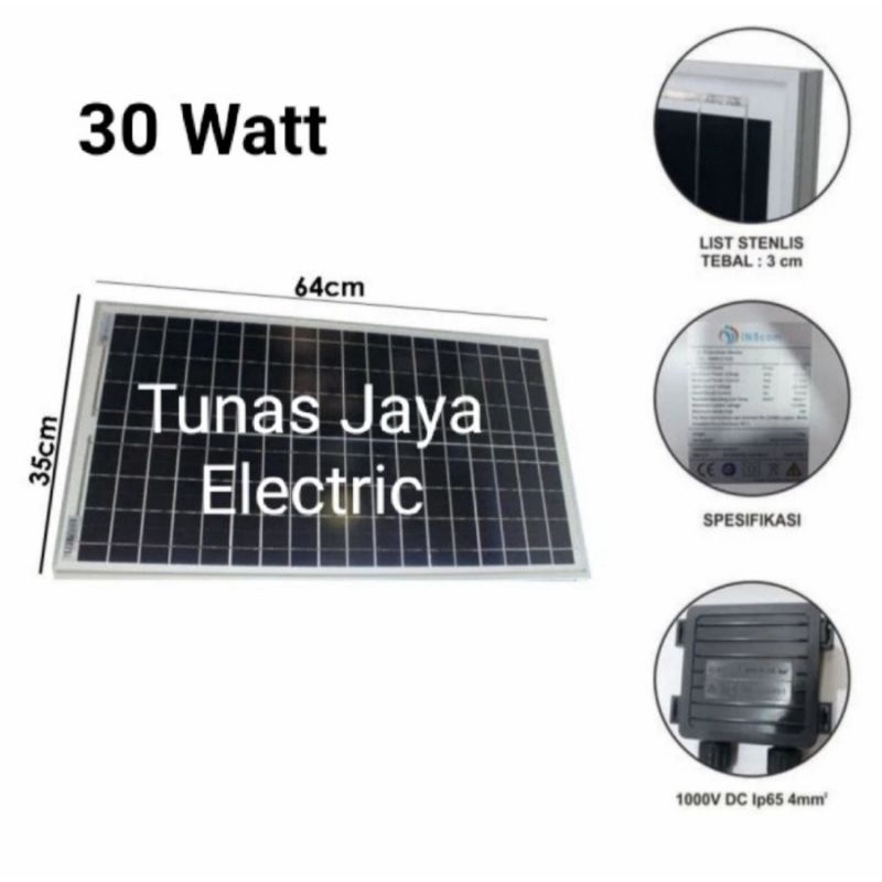 Solar Panel / Panel Surya / Solar Cell 30WP POLY INSCOM