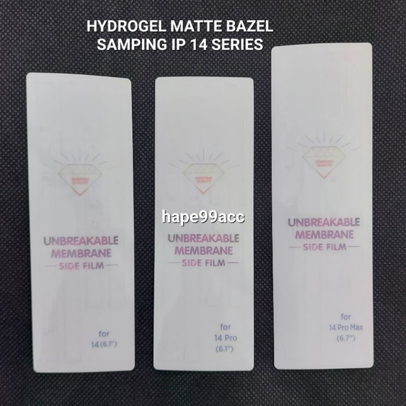iphone 14 14 Plus 14 Pro 14 Pro Max anti gores hydrogel bazel samping side body