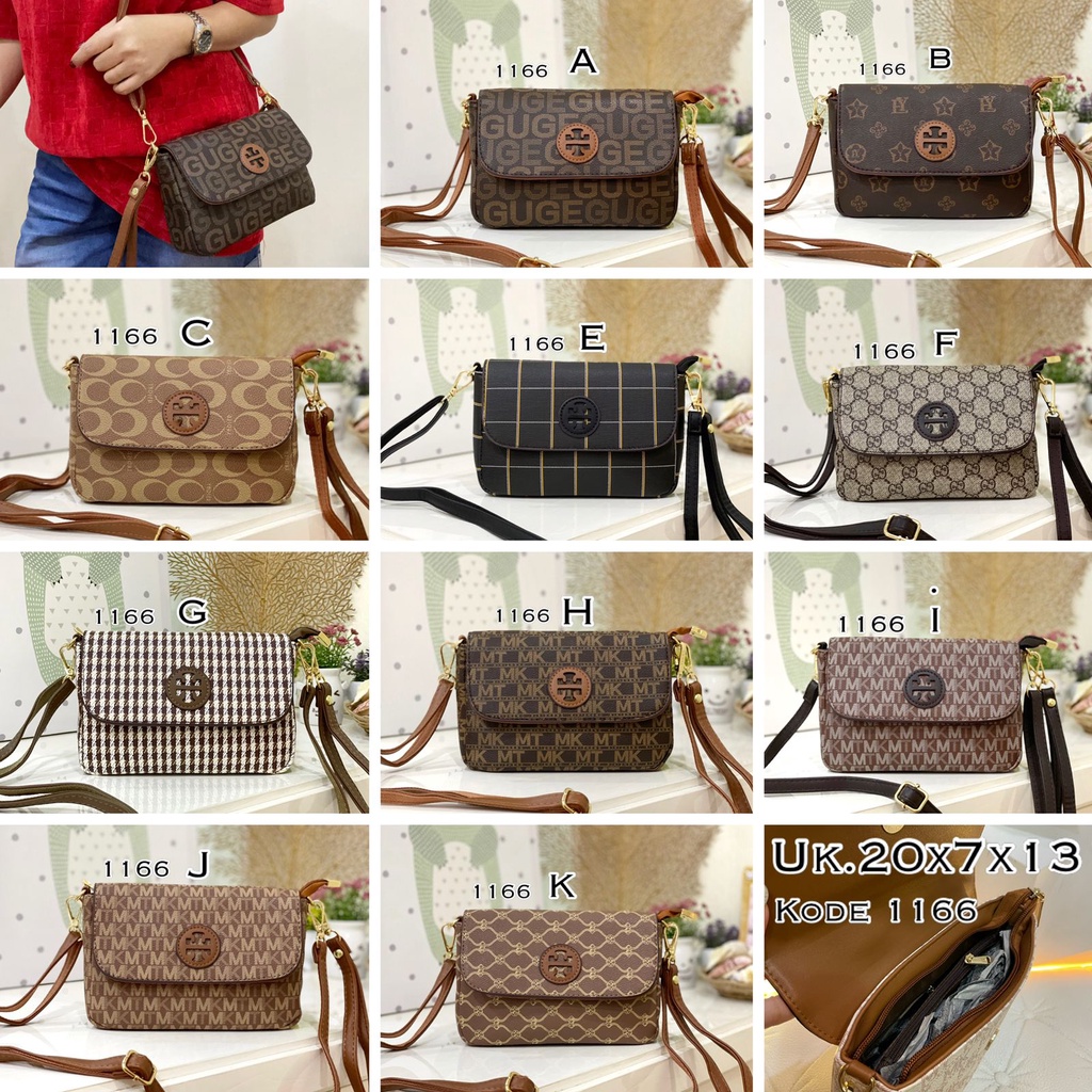 TAS FASHION WANITA IMPORT 1166 UK.20X7X13CM FREE TALI PENDEK DAN TALI PANJANG SELEMPANG