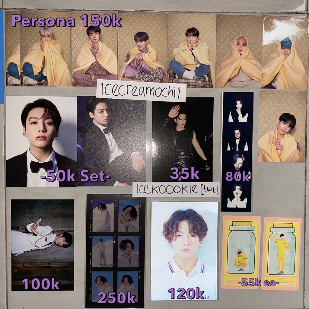 [OFFICIAL] JUAL PHOTOCARD POSTCARD PERSONA, THE FACT CHINA, SEASON GREETING 2022 BUTTER STRIP UNREAL