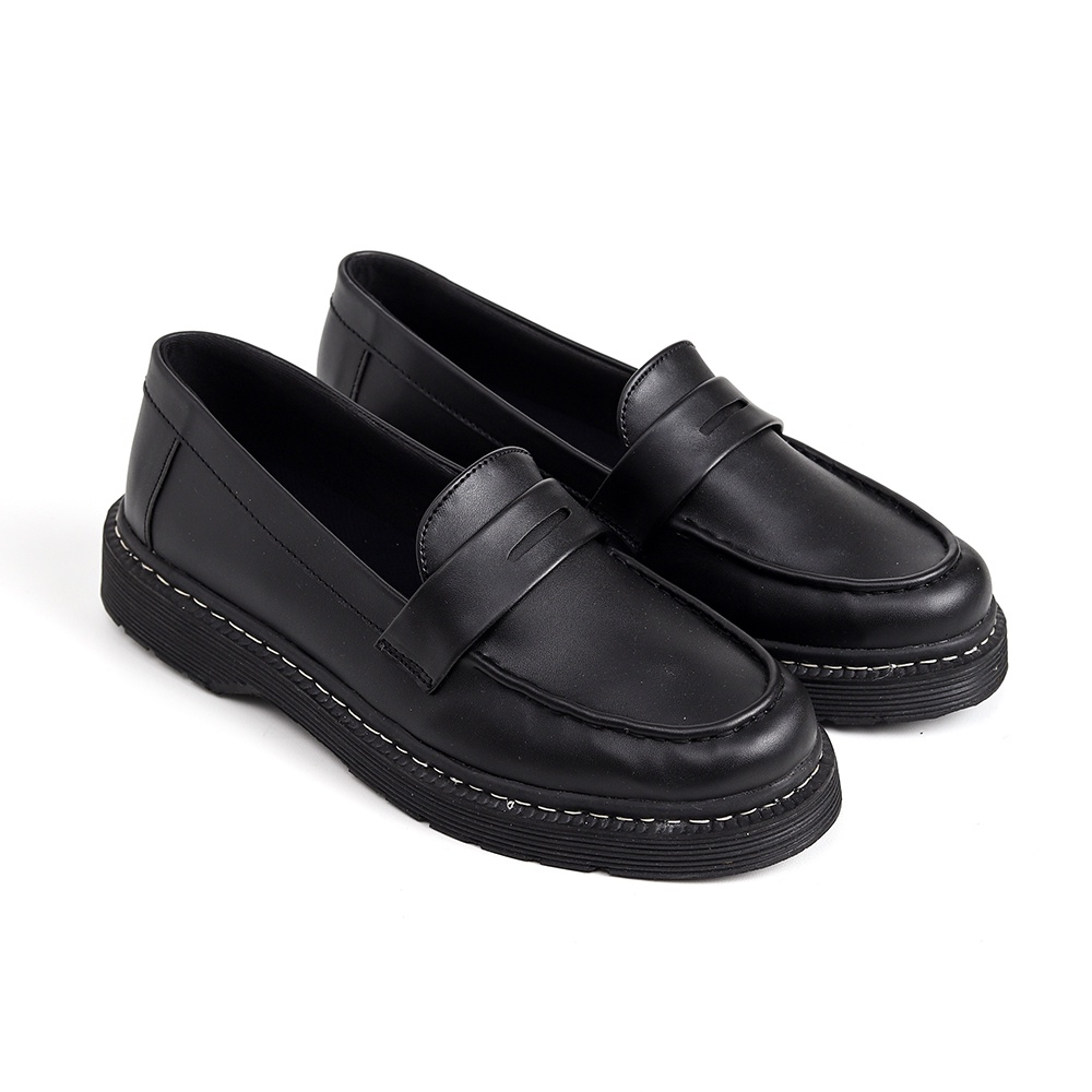 ARCHER BLACK |ManNeedMe x Lvnatica| Sepatu Loafers Pria | Pantofel Pria Kantor Formal Shoes ORI