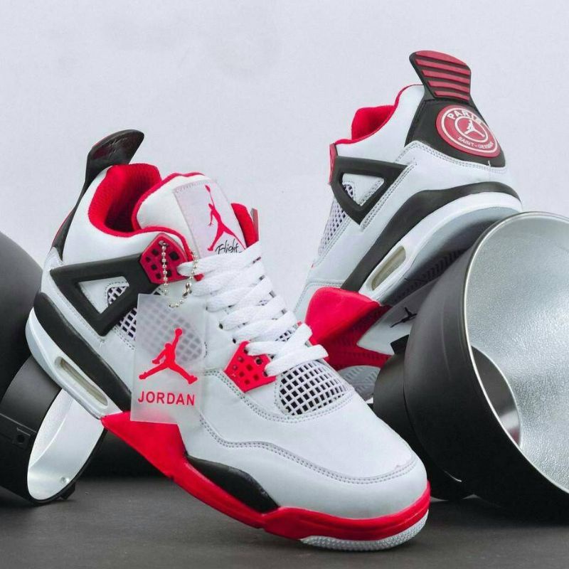 SepatuNikeJordanRetro4PSGPremiumBNIBGradeOriginal