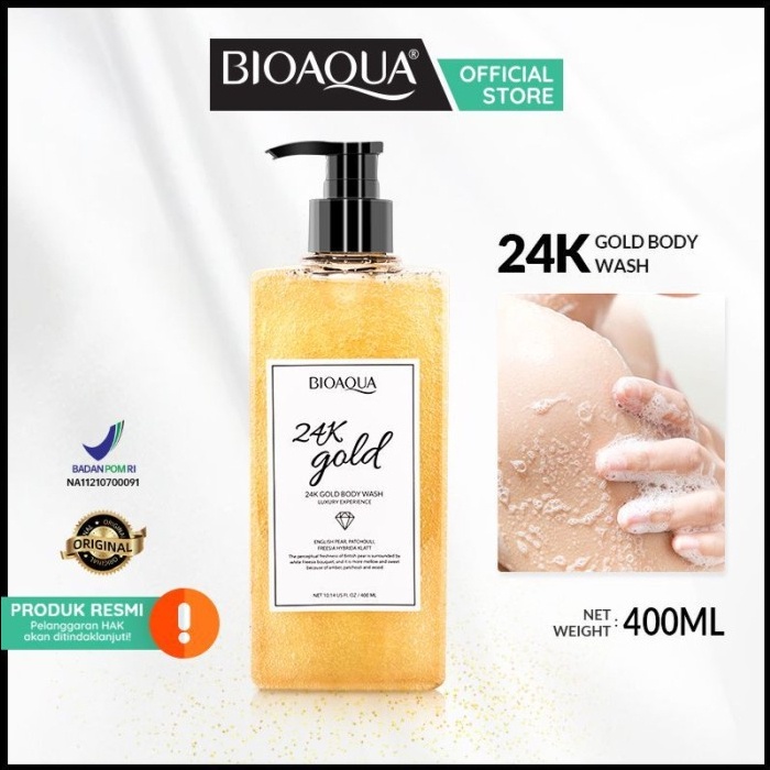 BIOAQUA BODY WASH GOLD 24K 400ML