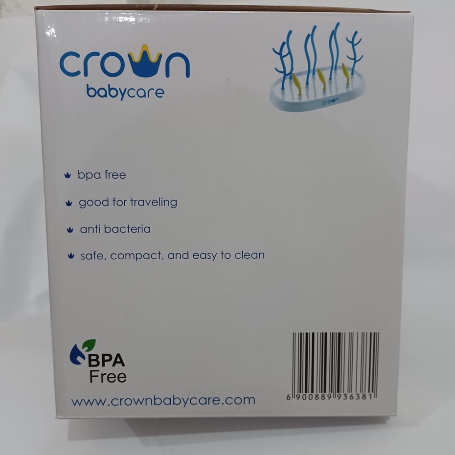 Rak Botol Susu Bayi CR 3638 CROWN BABY CARE EASY DRY rak pengering tirisan drying rack milk bottle