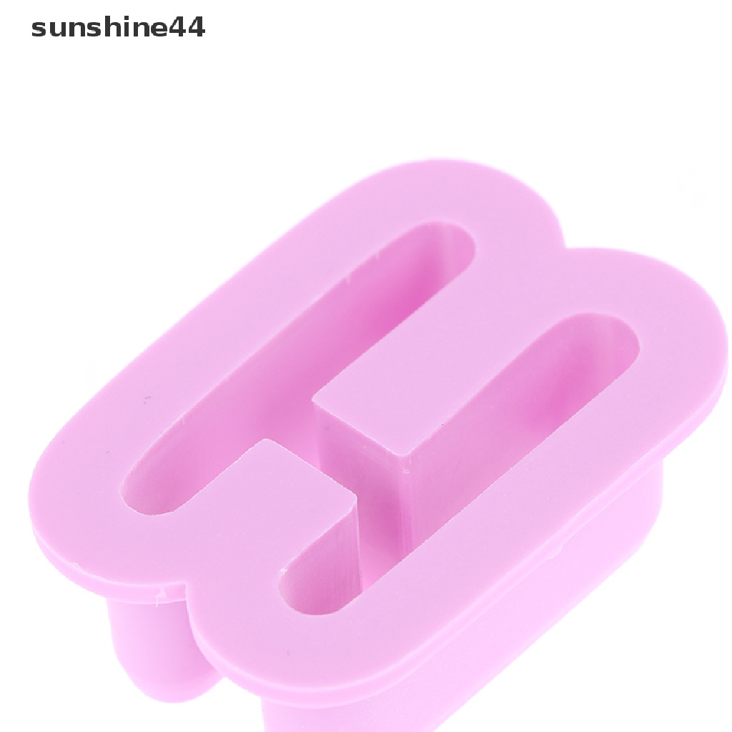 Sunshine 1 Set Cetakan Kue / Fondant DIY Bentuk Huruf Alfabet Bahan Plastik