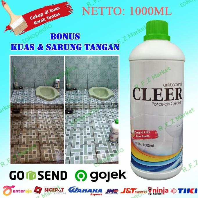 CLEER PORSELEN CLEANER Pembersih Kerak Kamar Mandi & Toilet 1000 ML