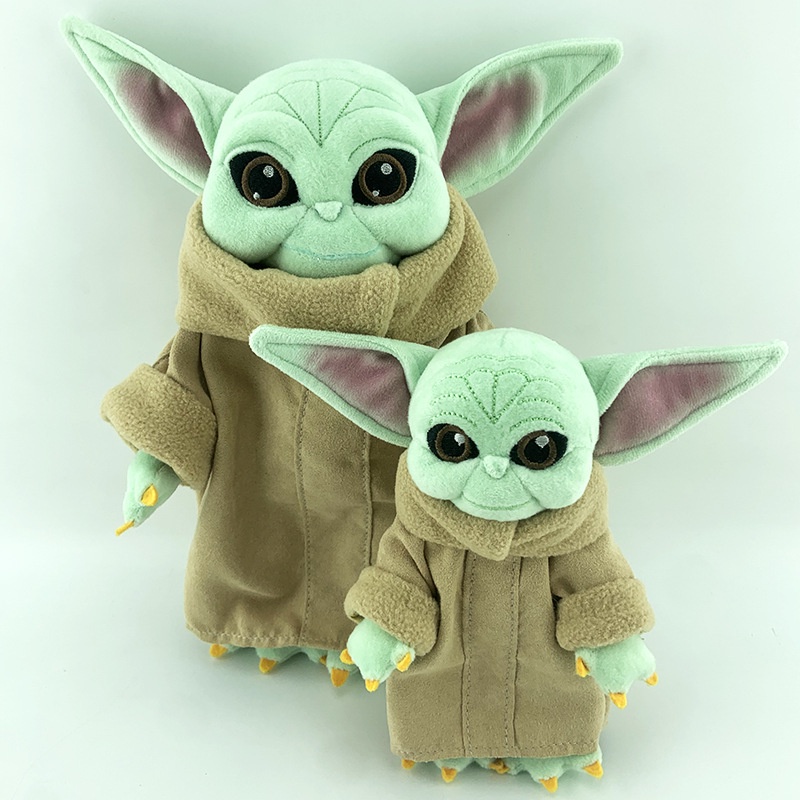 Mainan Boneka Stuffed Plush Kartun Star Wars Yoda Ukuran 30CM Untuk Anak