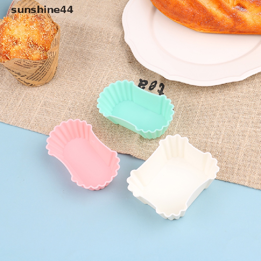 Sunshine 3pcs / Set Piring Makan Bento Bahan Silikon Tahan Panas Reusable