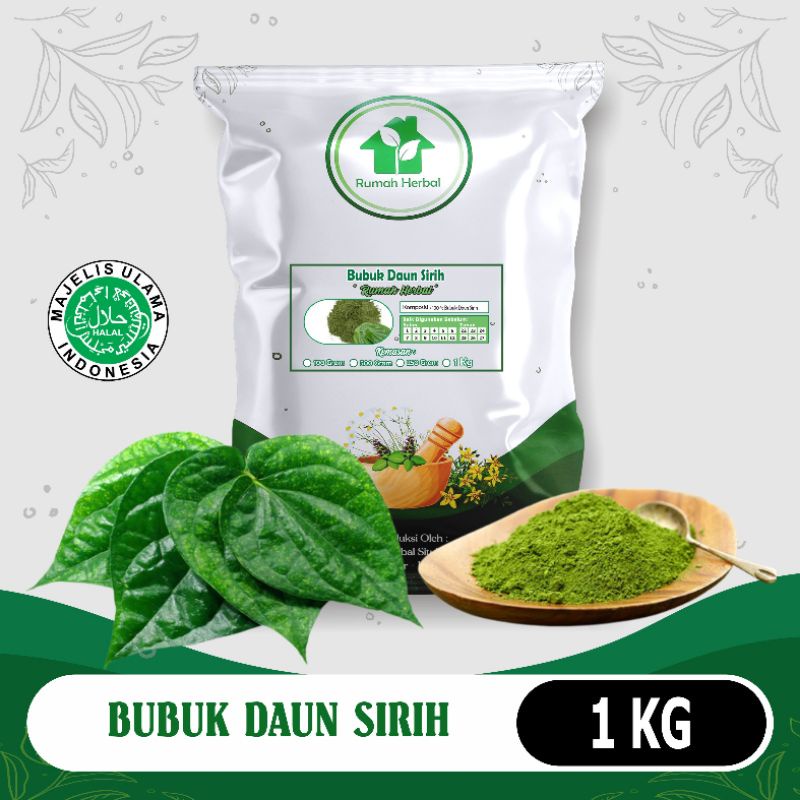 

Bubuk daun sirih murni kemasan 1kg