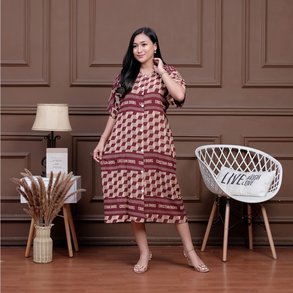 DASTER ANDIN MOTIF BARU - DASTER KANCING MODEL VIRAL - BEST SELLER - KANCING HIDUP 2