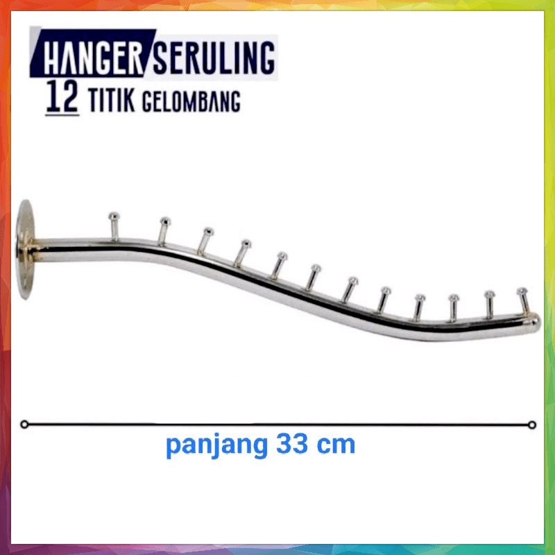 Hanger Suling Belalai Tembok 12 Titik