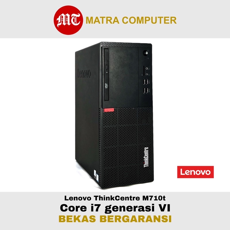 Komputer PC lenovo core i7 6700 bekas intel generasi 6 ThinkCentre m710t siap pakai