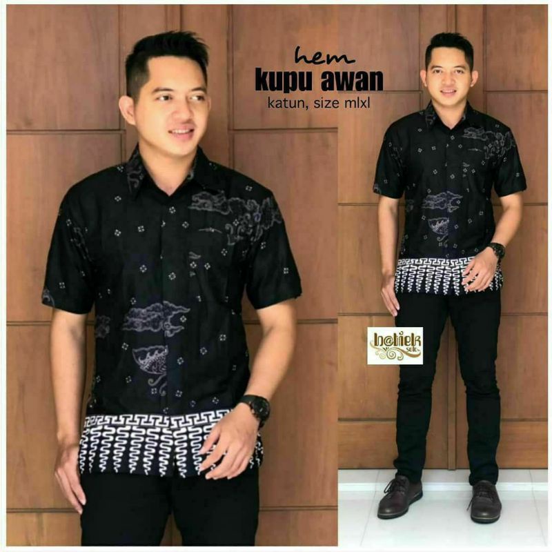 kemeja seragam kantor baju batik pria