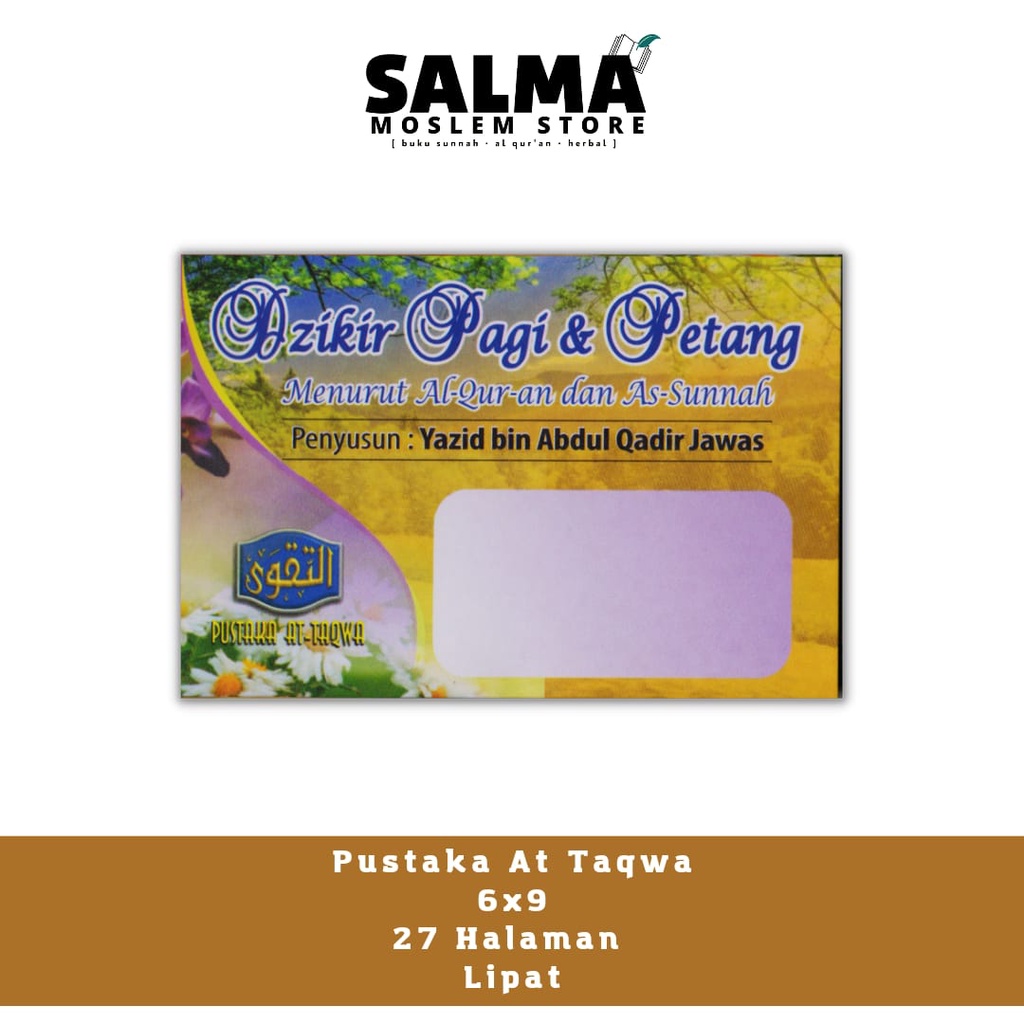 Souvenir Dzikir Pagi dan Petang Lipat - Pustaka At-Taqwa