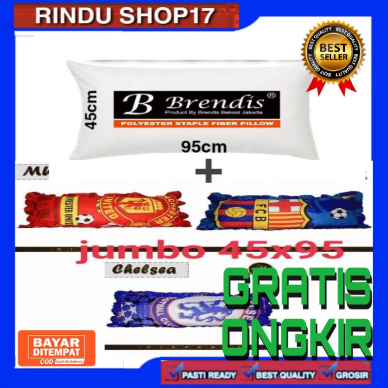 (RS)BANTAL CINTA MOTIF CLUB  BOLA BANTAL CINTA JUMBO 45X95 BRENDIS BANTAL SILICON