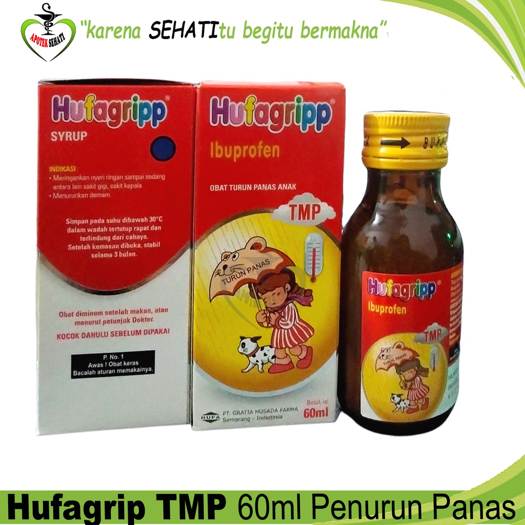 All Varian Hufagrip Sirup Batuk Pilek Flu Demam Nyeri Anak 60ml