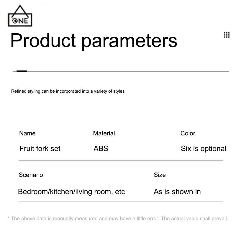 COD❤️Garpu Buah Kartun Anak-anak Tongkat Bento/Tongkat Makanan Penutup Rumah Buah Sisipan Hewan Garpu Kecil-A.one