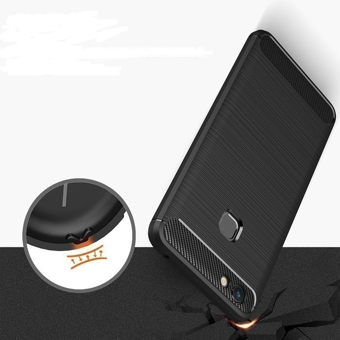 CASE SLIM FIT CARBON IPAKY VIVO X50 SOFTCASE - GA