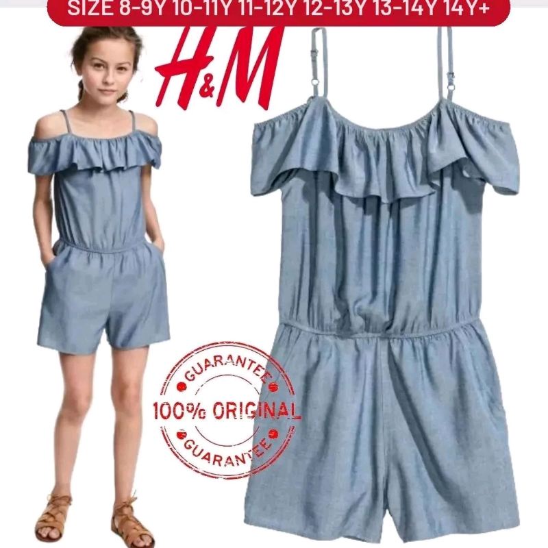 jumpsuit denin HnM anak