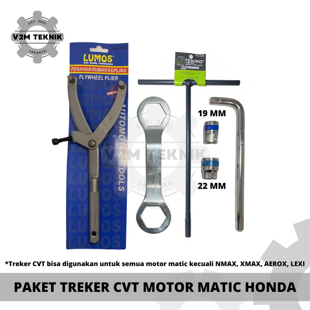 HONDA Treker CVT Paket Treker CVT Universal dan Kunci Tahanan Kopling Motor Matic Honda Paket Treker