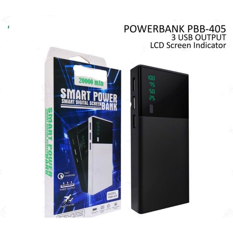 Power Bank Brand PBB405 KW Powerbank 20000mah KW PBB405
