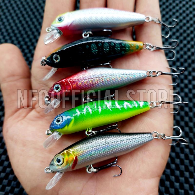 Lure minnow Floating 6cm / 4,5gr dengan Action dan warna KILLER Rekomendasi untuk Ultralight casting