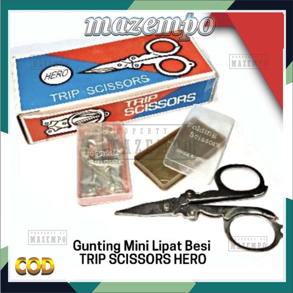 Gunting lipat kecil stainless mini tajam Masempo