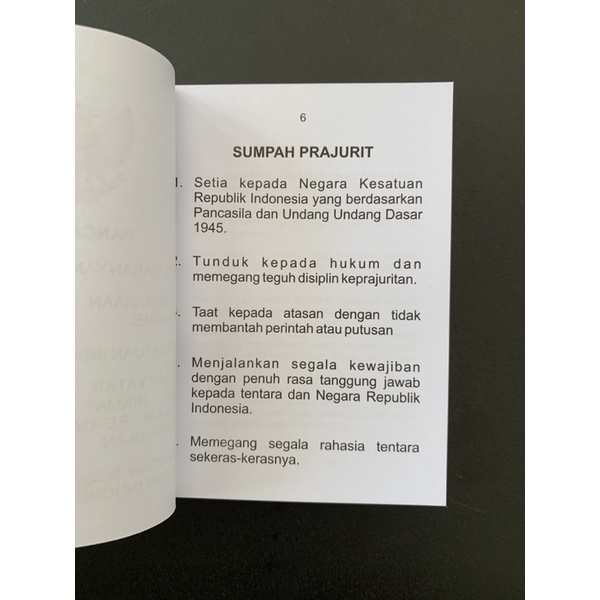 Buku Saku Hijau Kepribadian Taruna AKMIL Akademi Militer TNI AD