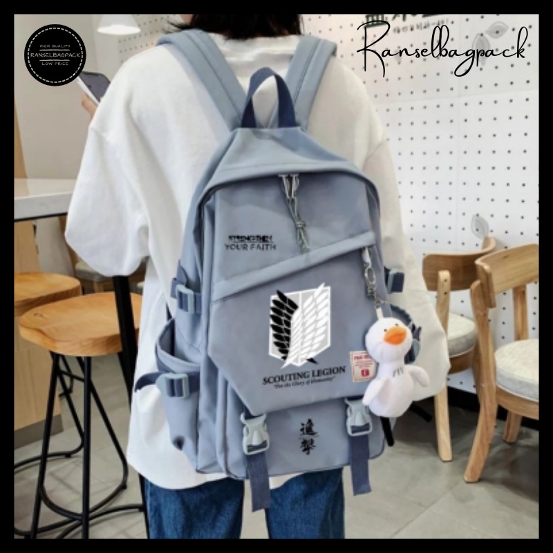 Tas Ransel Multifungsi Stylish Backpack Punggung Import Lokal Original Terbaru Murah Bagus Kekinian Simple Elegan Casual Korea Traveling Sekolah Kuliah Kerja Remaja Unisex Perempuan Cewek Cowok Wanita Pria